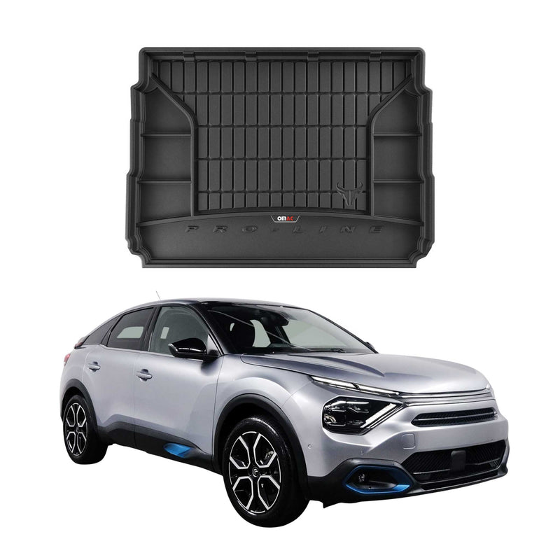 Tapis de Coffre pour Citroen è-C4 2021-2025 TPE Noir