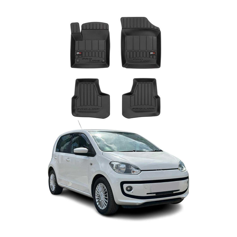 Tapis de Sol pour VW UP 2011-2019 Caoutchouc TPE Noir