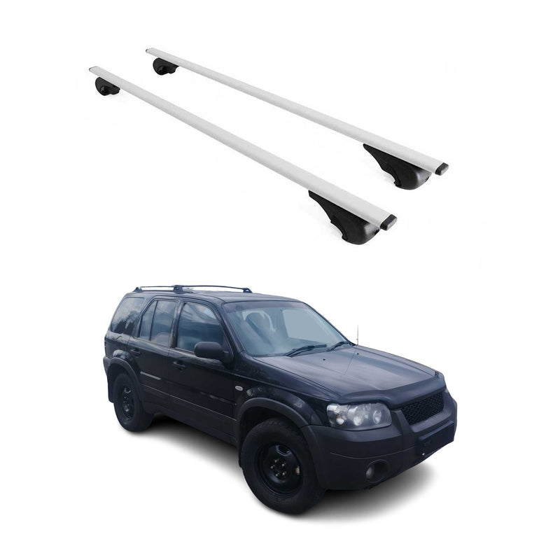 Barres de toit Transversales pour Ford Maverick 2001-2005 Fer Argent