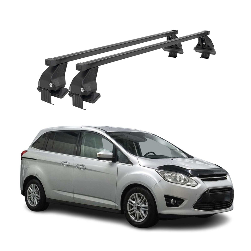Barres Transversales Menabo pour Ford C-Max II 2010-2019 Noir