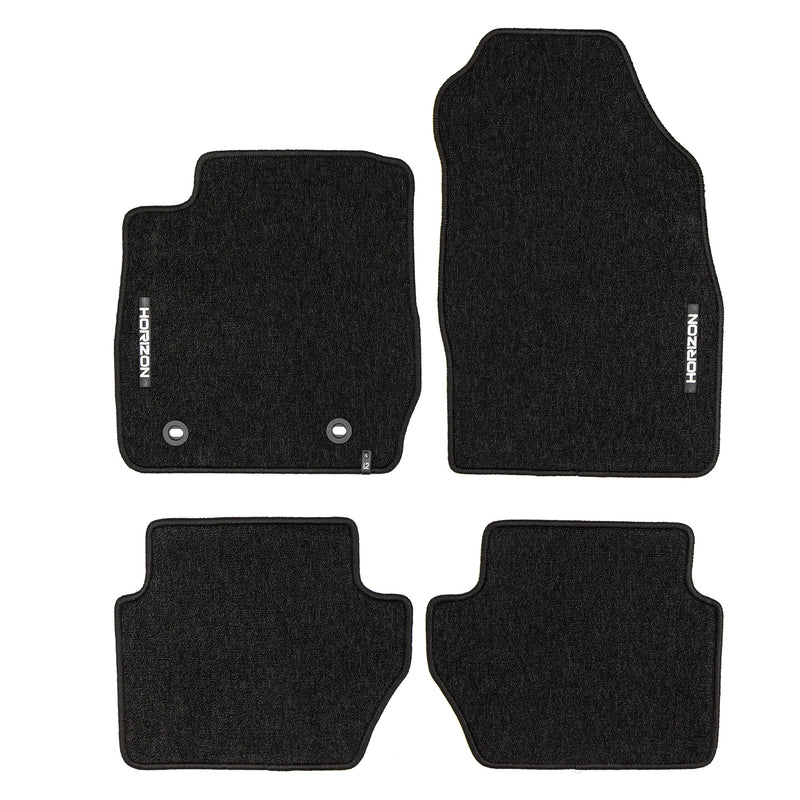 Tapis de Sol de Voiture pour Ford Fiesta mk6 2008-2017 Velours Imperméable 4Pcs