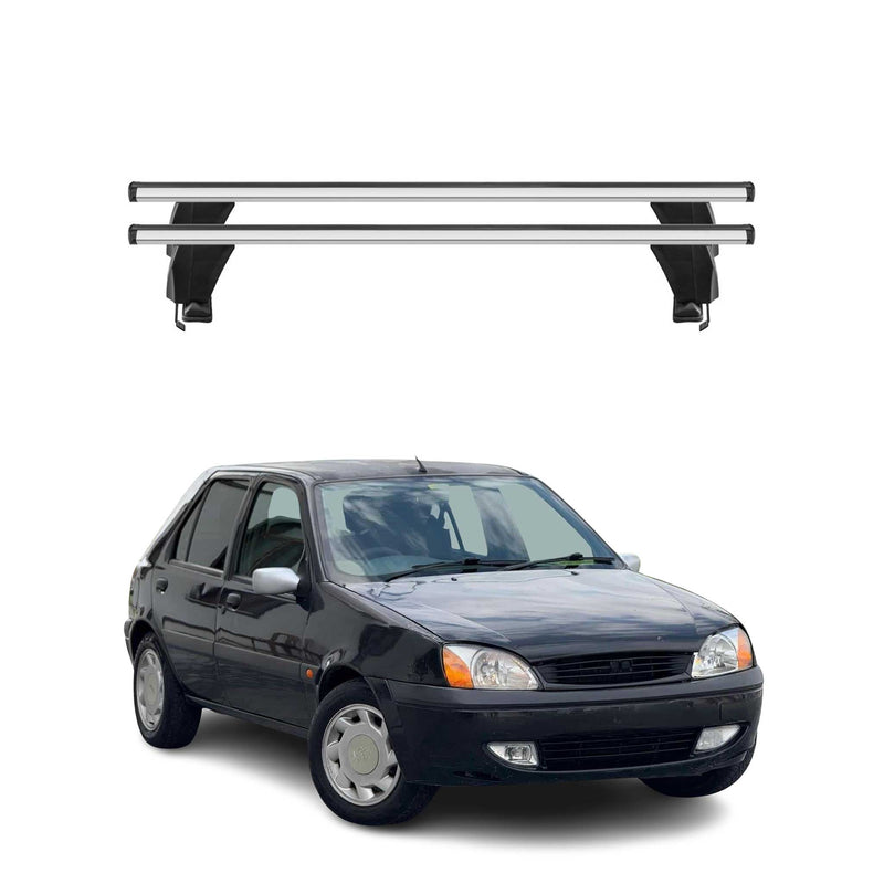 Menabo Barres de toit Transversales pour Ford Fiesta IV 1996-2002 Gris ABE 2x