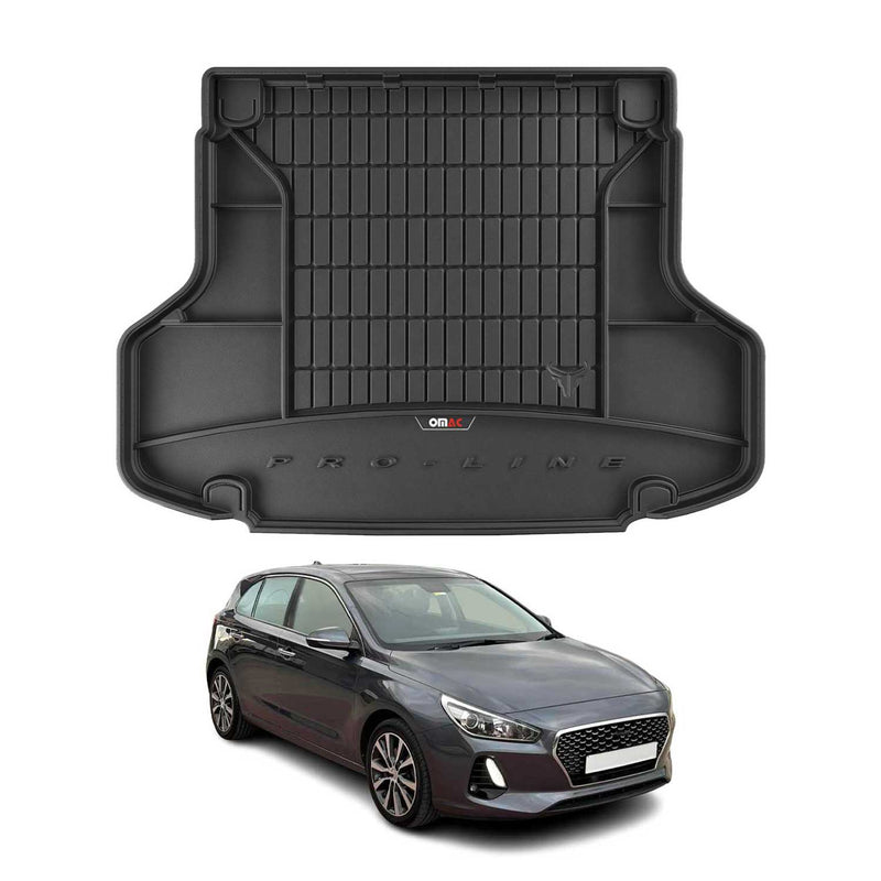 Tapis de Coffre pour Hyundai i30 2017-2025 Noir