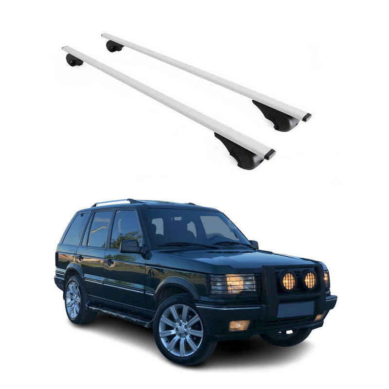 Barres de toit Transversales pour Land Rover Range Rover 1994-2002 Fer Argent