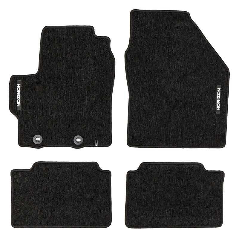 Tapis de Sol de Voiture pour Toyota Yaris Cross 2021-2025 Velours Noir 4Pcs