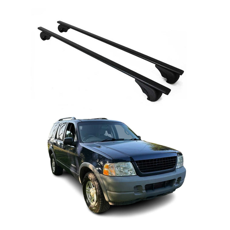 Barres de toit Transversales pour Ford Explorer 2002-2005 Fer Noir