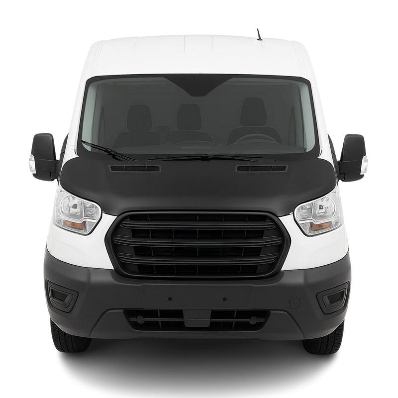 Protège Capot pour Ford Transit 2014-2025 Masque de voiture vinyle Noir complète