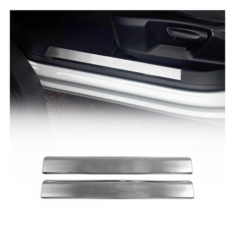 Couverture De Seuil De Porte pour Renault Megane 2016-2025 White Night Chromé 2x