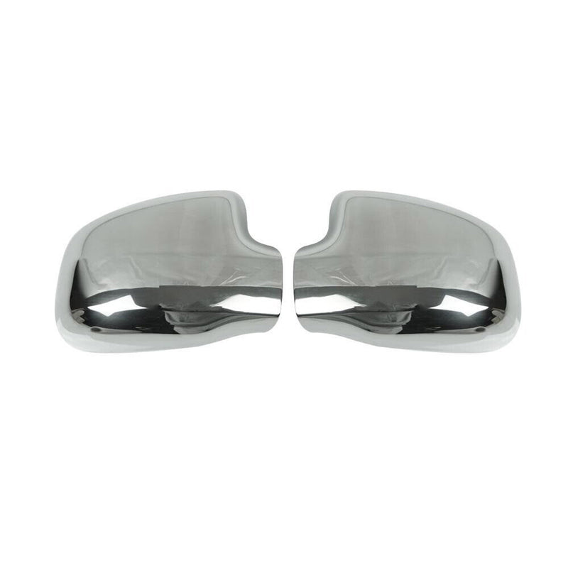 Coques de Rétroviseurs pour Dacia Logan MCV 2006-2013 en Acier Chromé Argent