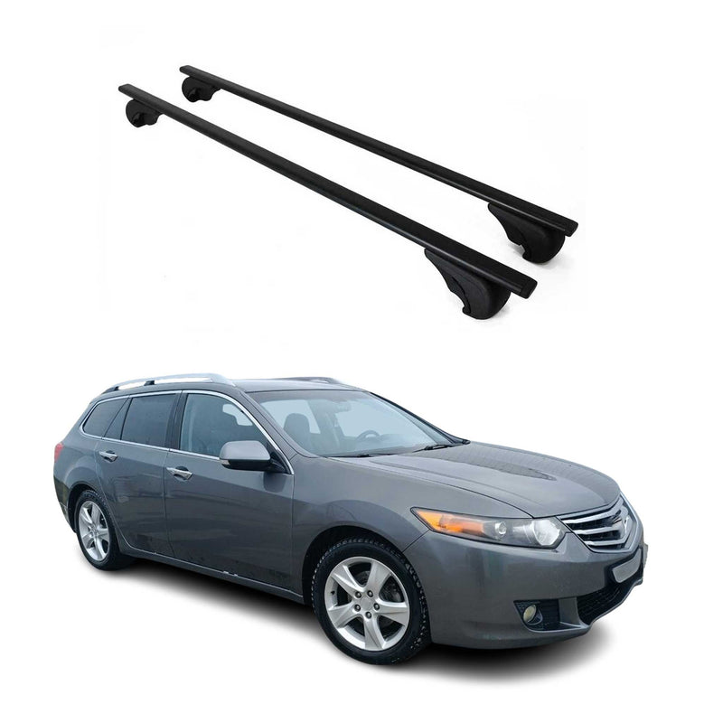 Barres de toit Transversales pour Honda Accord 1998-2002 Break Fer Noir