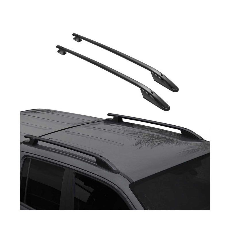 Barres de toit longitudinales pour Peugeot Partner 1996-2008 Aluminium Noir