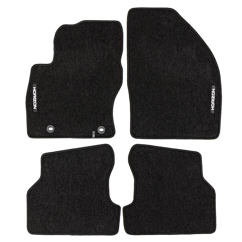 Tapis de Sol de Voiture pour Ford Focus mk2 2004-2011 Velours Imperméable 4Pcs