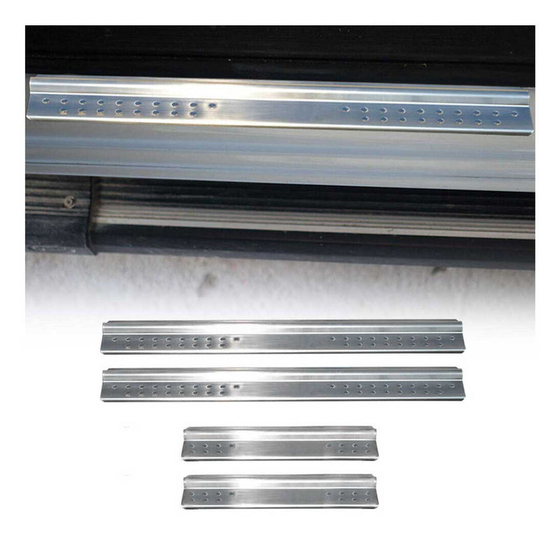 Seuils de porte pourNissan Navara D22 1998-2004 en acier inox Chromé