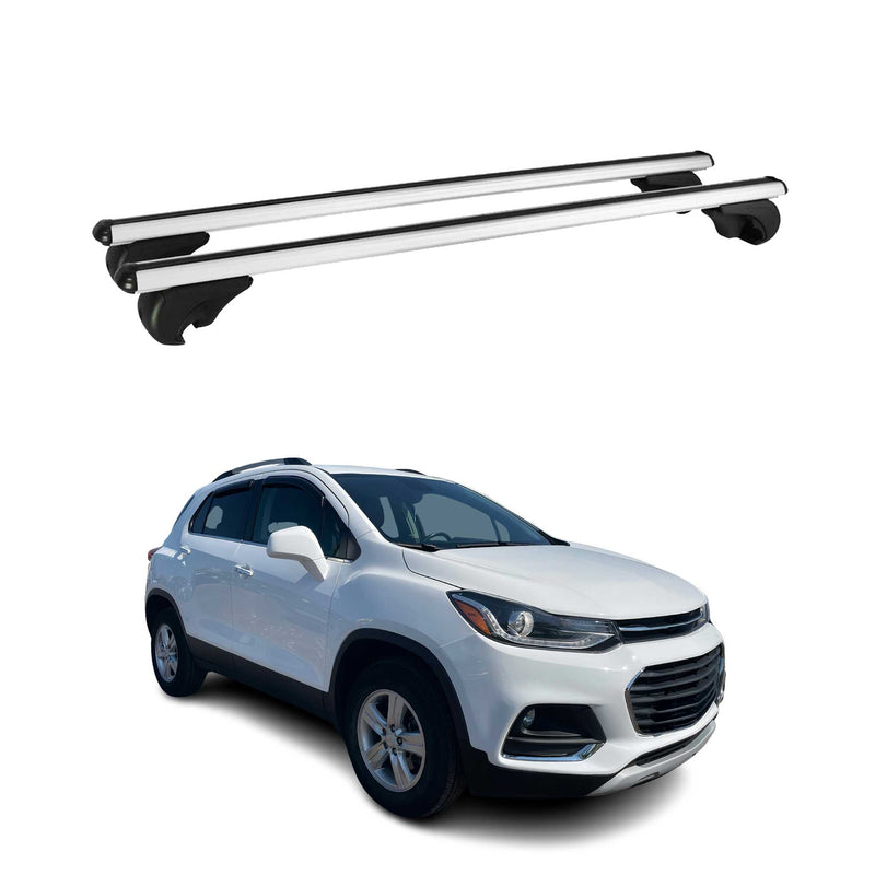 Barres de toit Transversales pour Chevrolet Trax 2012-2024 Aluminium Argent