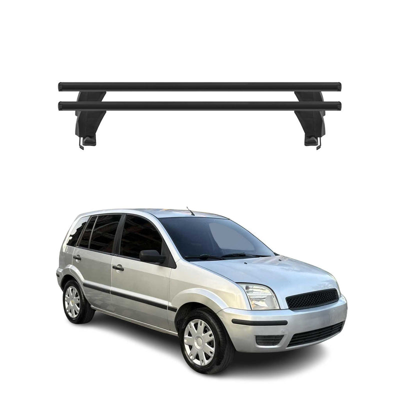 Menabo Barres de toit Transversales pour Ford Fusion 2002-2012 Noir ABE 2x