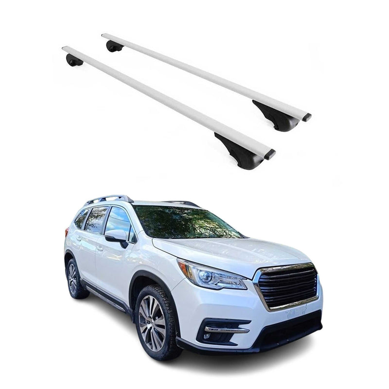 Barres de toit Transversales pour Subaru Ascent 2019-2021 Fer Argent