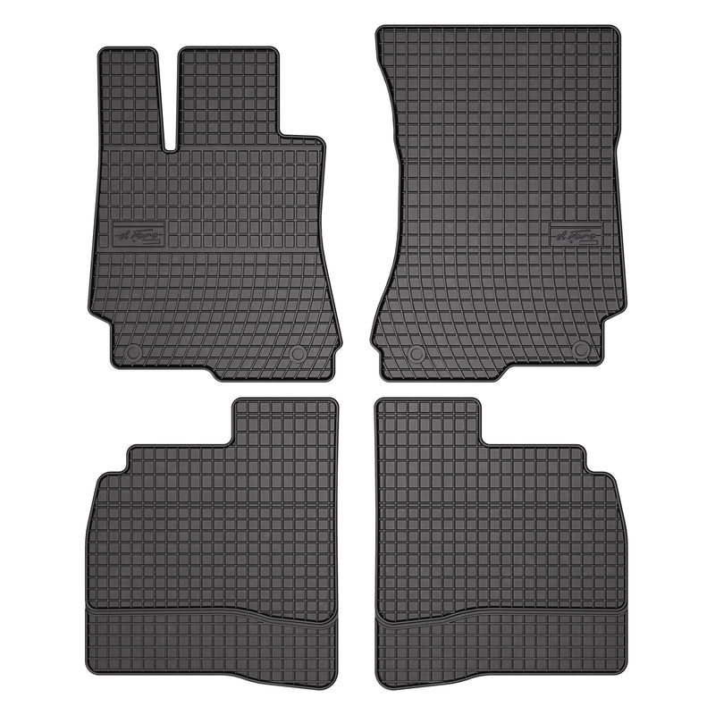 OMAC Tapis de Sol pour Mercedes Classe S W221 2005-2013 Caoutchouc Noir