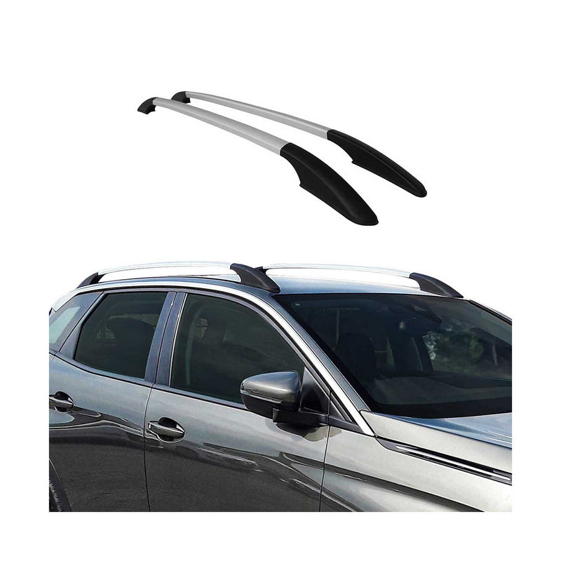 Barres de toit longitudinales pour Ford Kuga 2012-2019 Aluminium Gris
