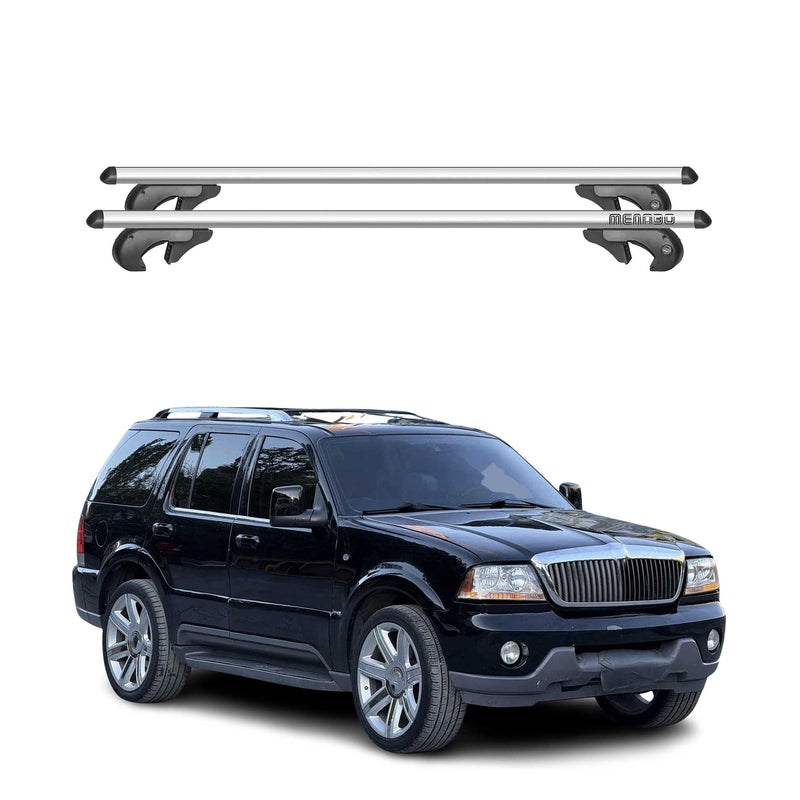 Barres de toit pour Lincoln Aviator UN152 2003-2005 90kg Aluminium Gris 2x