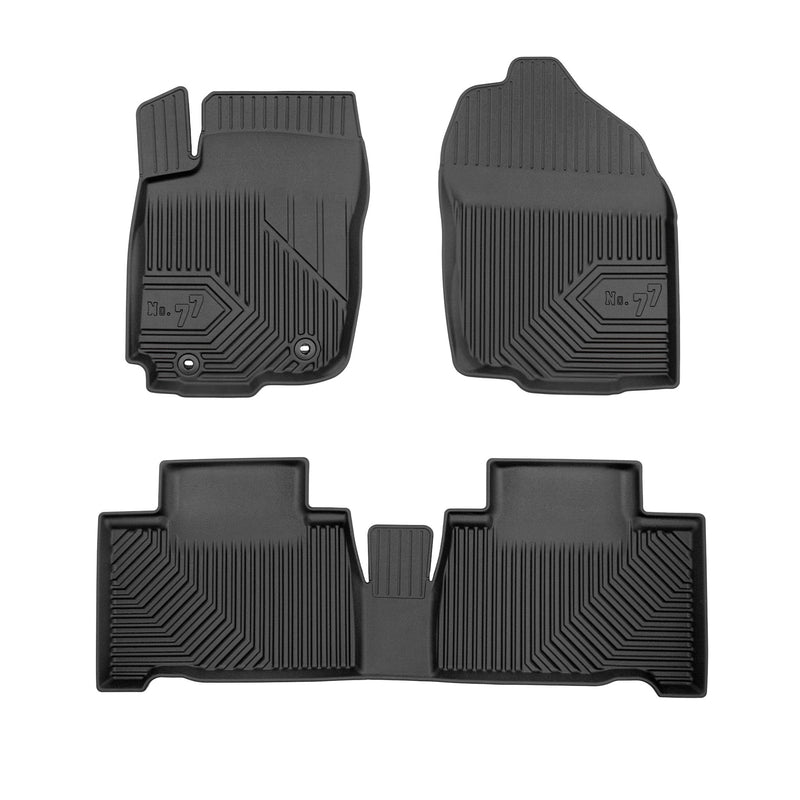 Tapis de Sol de Voiture No.77 pour Toyota RAV4 IV Hybrid 2015-2019 TPE Noir 4Pcs