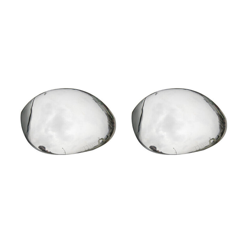 Coques de Rétroviseurs pour Citroen C3 2002-2009 en Acier Inoxy Chromé Argent