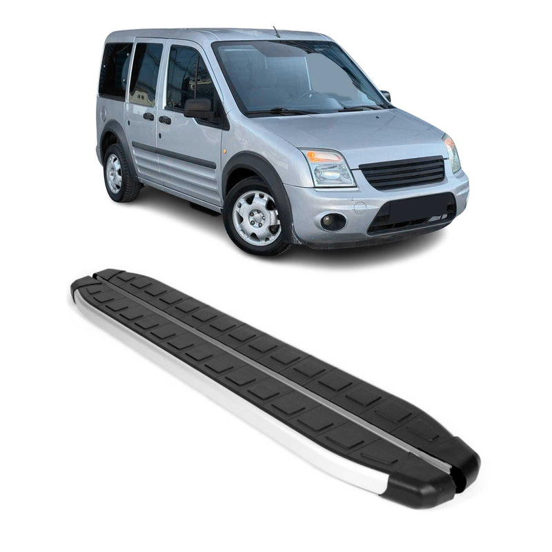 Marchepieds Latéraux pour Ford Connect 2002-2013 Alu Noir Gris L1 Court 2Pcs