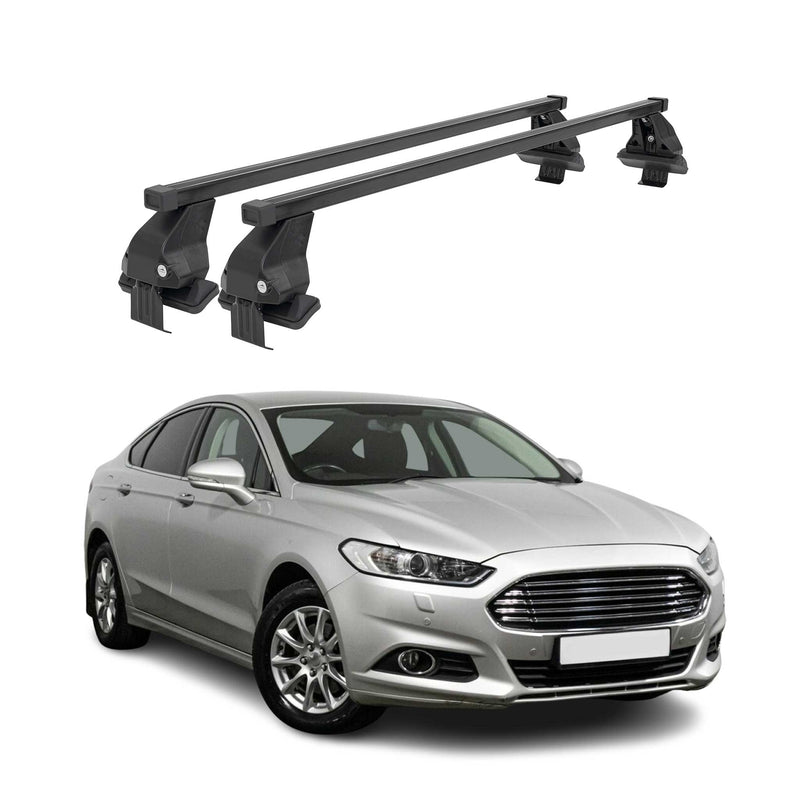 Barres Transversales Menabo pour Ford Mondeo mk5 Berline 2014-2022 Noir