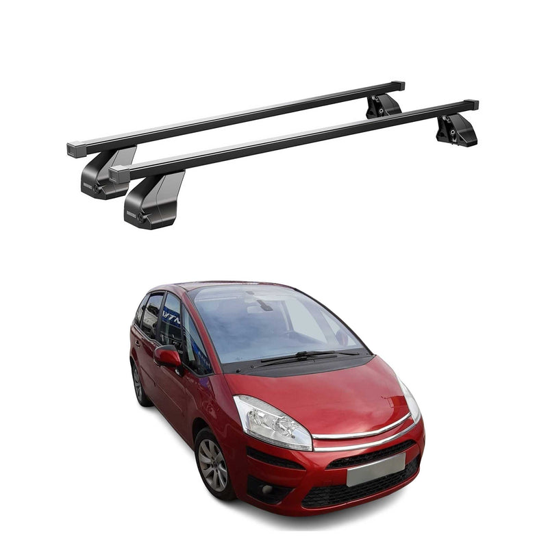 Barres Transversales Menabo pour Citroen C4 Picasso I 2006-2013 Noir