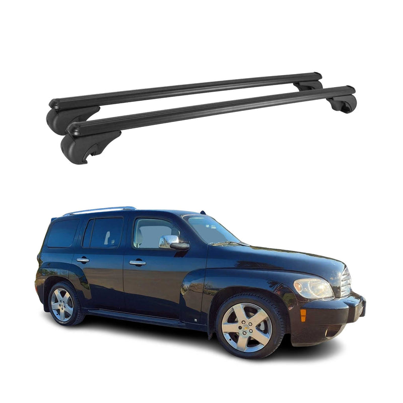 Barres de toit Transversales pour Chevrolet HHR 2007-2011 Aluminium Noir