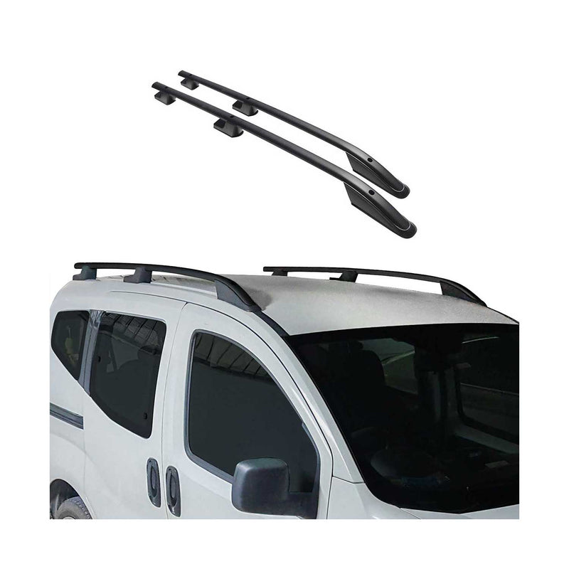 Barres de toit longitudinales pour Ford Transit Tourneo Custom 2012-2024 L1 Noir