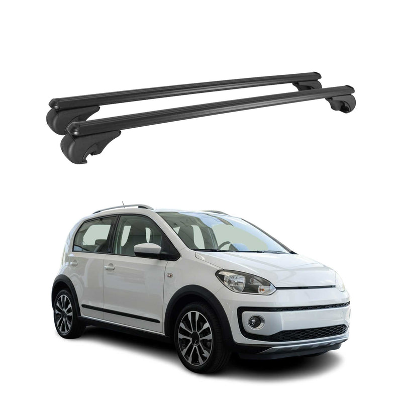 Barres de toit Transversales pour VW UP 2011-2024 Aluminium Noir