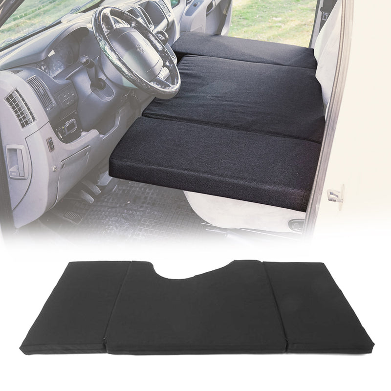 Matelas de Camping Pliable pour Renault Trafic X83 2001-2004 en Polyester Noir