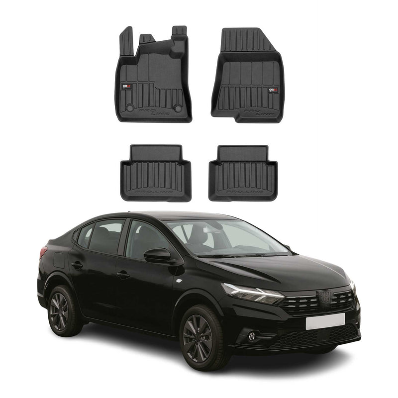 Tapis de Sol pour Dacia Logan 2021-2025 TPE Noir