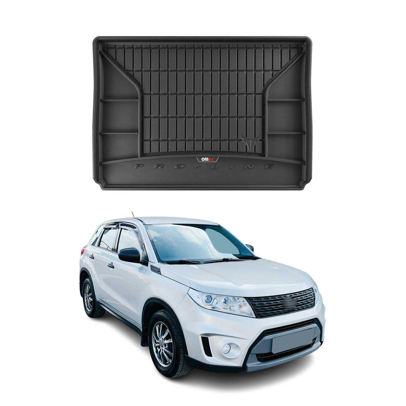Tapis de Coffre pour Suzuki Grand Vitara 2014-2022 TPE Noir