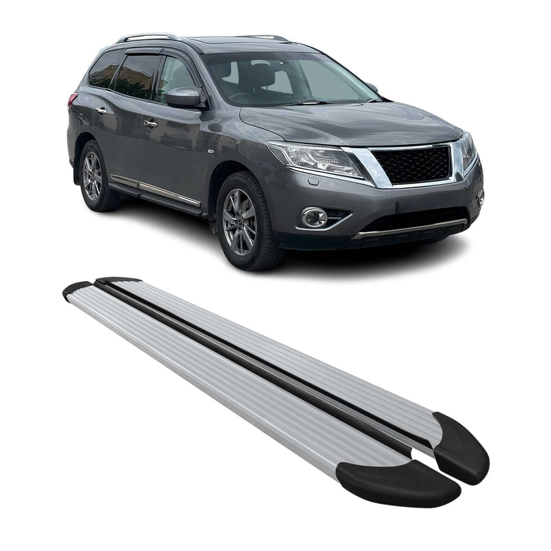 Marchepieds Latéraux pour Nissan Pathfinder 2013-2021 Aluminium Argent 2Pcs