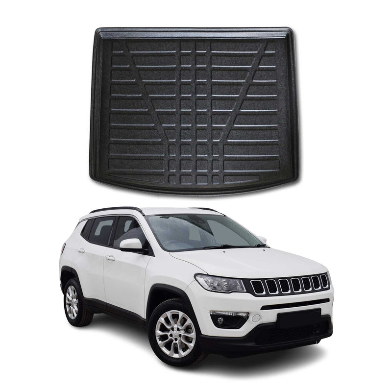 Tapis de Coffre pour Jeep Compass 2017-2025 en TPE Noir