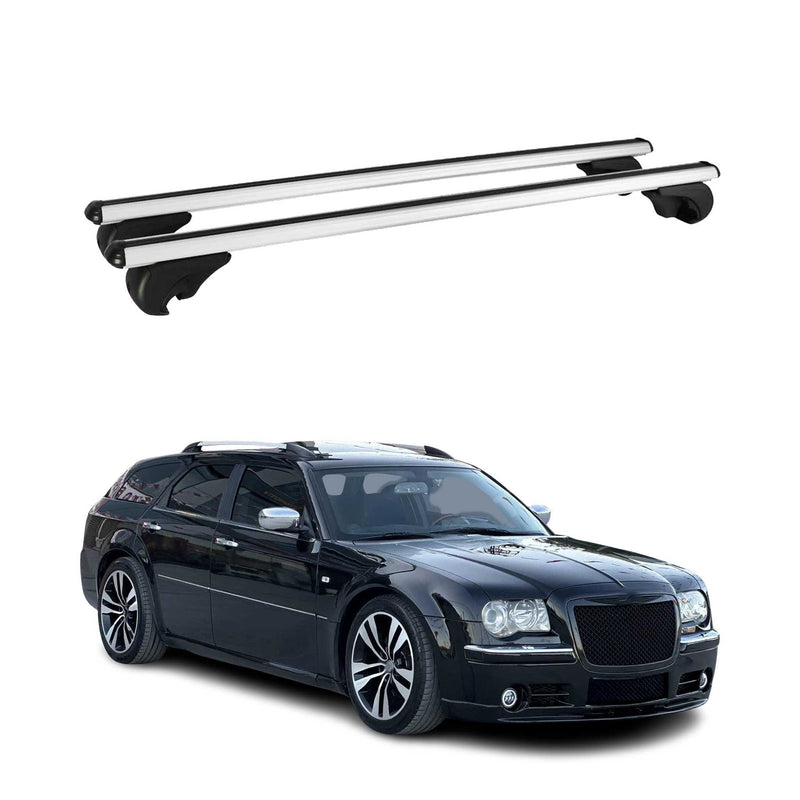 Barres de toit Transversales pour Chrysler 300C Touring 2004-2010 Alu Argent