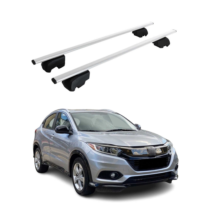 Barres de toit Transversales pour Honda HR-V 2014-2020 Fer Argent ABE