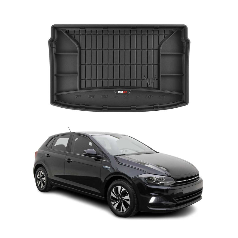 Tapis de Coffre pour VW Polo 2017-2022 TPE Noir