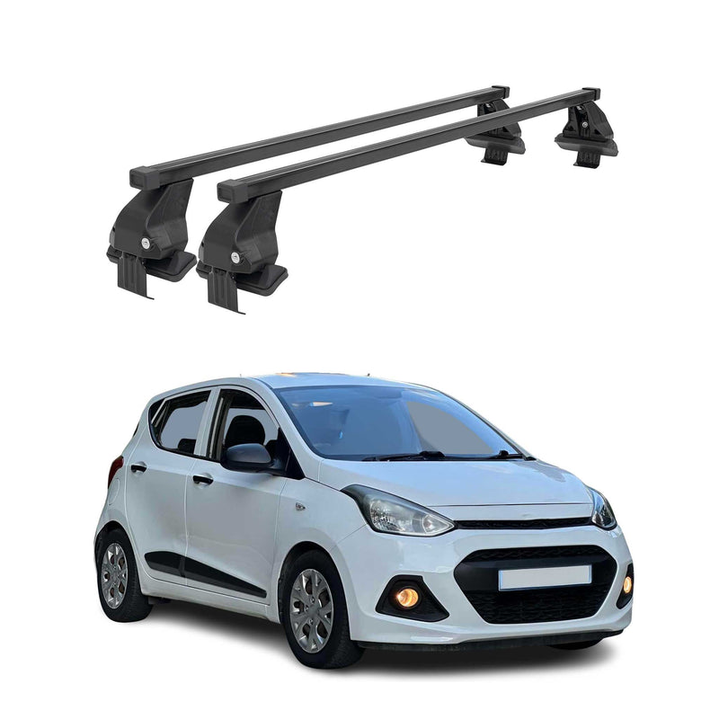 Barres Transversales Menabo pour Hyundai i10 2013-2017 Noir