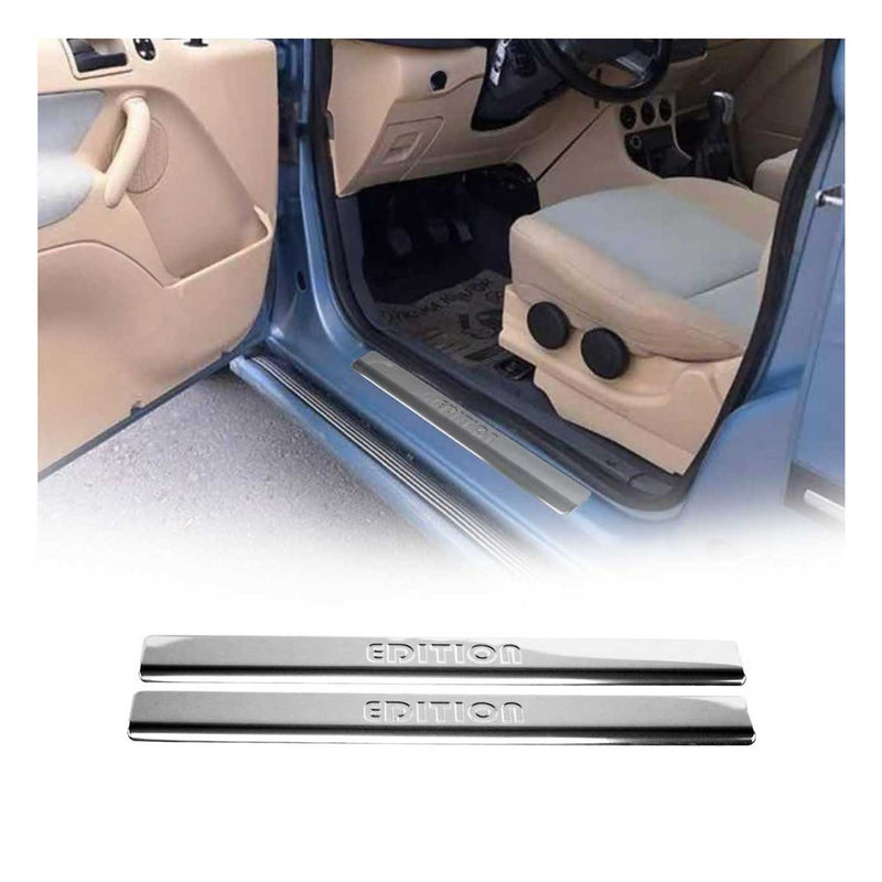 Seuils de porte pour Peugeot 206 1998-2012 en acier Inox Chromé Edition
