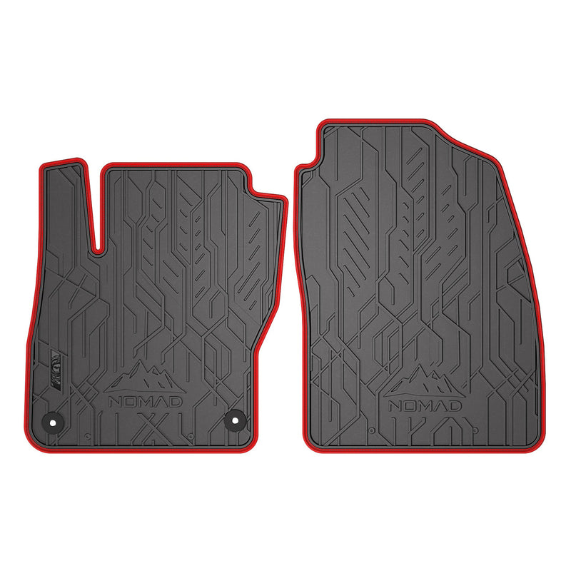 Tapis de Sol de Voiture pour Ford Focus mk2 2004-2011 Caoutchouc Noir-Rogue 2Pcs