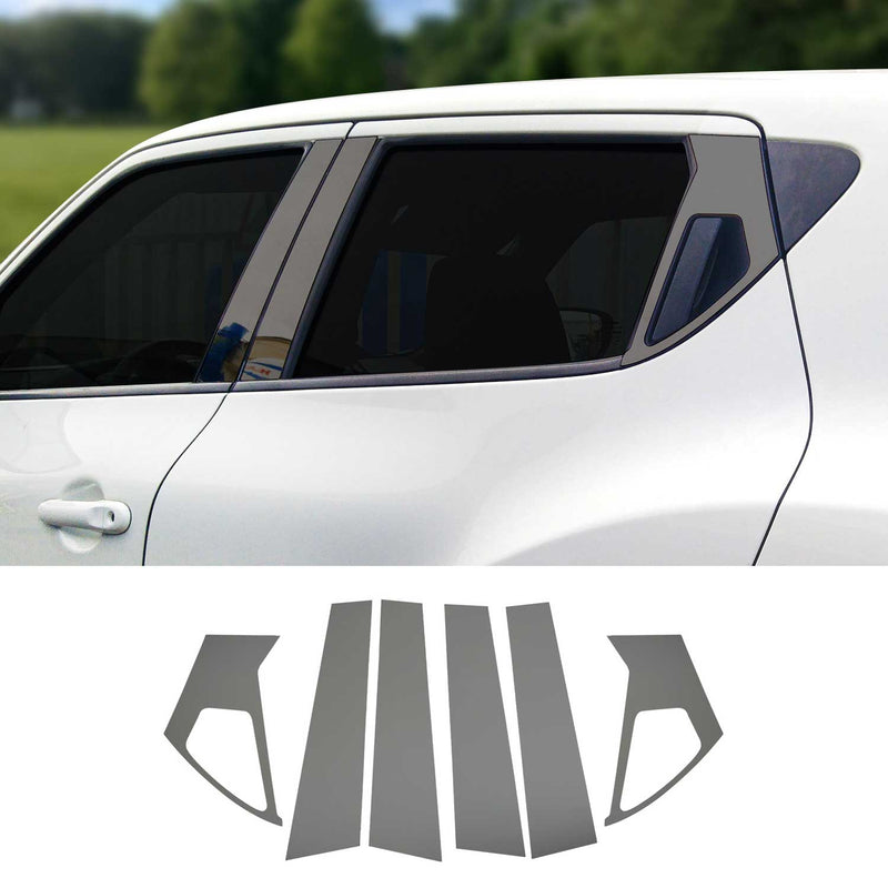 Couverture Garniture de pilier B pour Nissan Juke 2011-2019 inox Foncé 6Pcs