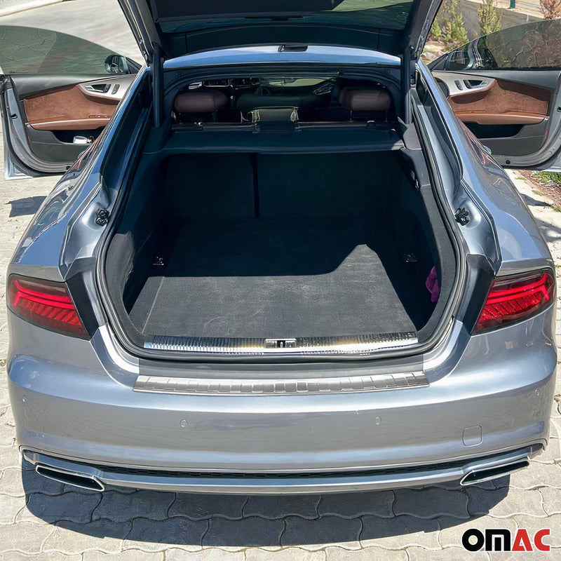 Protection seuil de pare-chocs arriére pour Audi A7 Berline 4G8 2010-2018 Acier