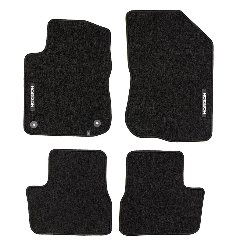 Tapis de Sol de Voiture pour Peugeot 208 I 2012-2019 Velours Imperméable 4Pcs