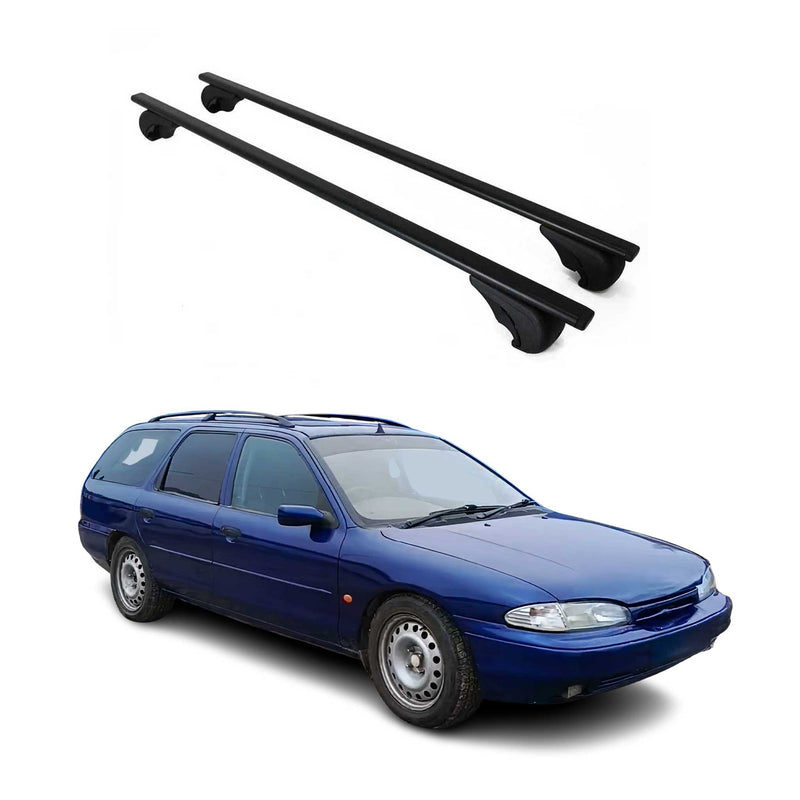 Barres de toit Transversales pour Ford Mondeo Turnier 1993-2000 Noir Fer