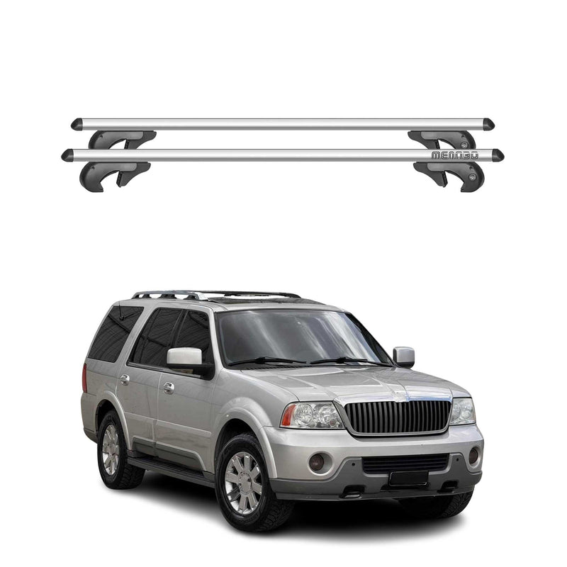 Barres de toit pour Lincoln Navigator 1998-2006 90kg Aluminium Gris 2tlg