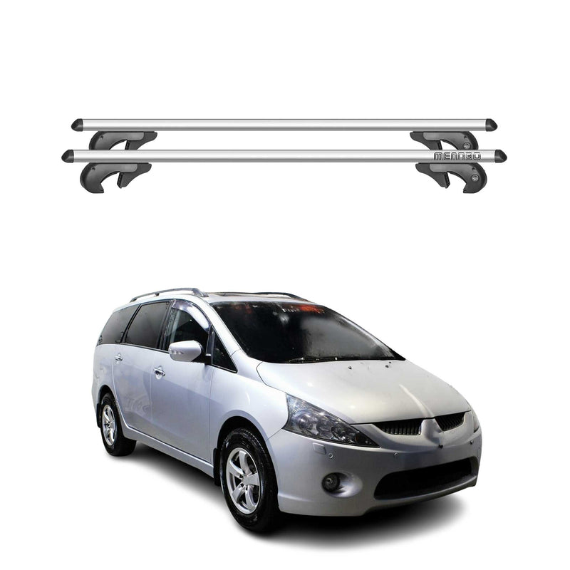 Barres de toit pour Mitsubishi Grandis 2003-2011 Alu Gris Auto 90kg 2x