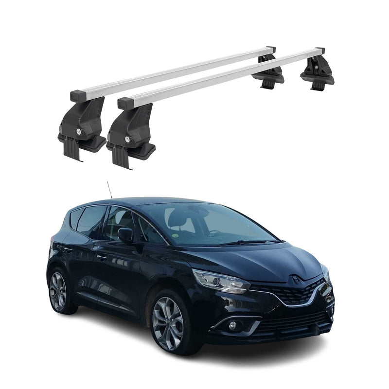 Barres de toit transversales pour Renault Scenic IV 2017-2025 Acier Gris