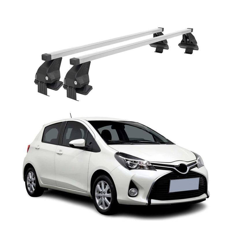 Barres de toit transversales pour Toyota Yaris 2011-2020 Gris